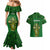 Ireland Rugby Couples Matching Mermaid Dress and Hawaiian Shirt 2023 Word Cup Celtic Cross Go Champions Irish - Wonder Print Shop