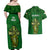 Ireland Rugby Couples Matching Off Shoulder Maxi Dress and Hawaiian Shirt 2023 Word Cup Celtic Cross Go Champions Irish - Wonder Print Shop