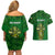 Ireland Rugby Couples Matching Off Shoulder Short Dress and Hawaiian Shirt 2023 Word Cup Celtic Cross Go Champions Irish - Wonder Print Shop