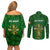 Ireland Rugby Couples Matching Off Shoulder Short Dress and Long Sleeve Button Shirts 2023 Word Cup Celtic Cross Go Champions Irish - Wonder Print Shop