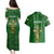 Ireland Rugby Couples Matching Puletasi Dress and Hawaiian Shirt 2023 Word Cup Celtic Cross Go Champions Irish - Wonder Print Shop