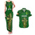 Ireland Rugby Couples Matching Tank Maxi Dress and Hawaiian Shirt 2023 Word Cup Celtic Cross Go Champions Irish - Wonder Print Shop