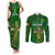 Ireland Rugby Couples Matching Tank Maxi Dress and Long Sleeve Button Shirts 2023 Word Cup Celtic Cross Go Champions Irish - Wonder Print Shop