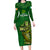 Ireland Rugby Long Sleeve Bodycon Dress 2023 Word Cup Celtic Cross Go Champions Irish - Wonder Print Shop