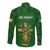 Ireland Rugby Long Sleeve Button Shirt 2023 Word Cup Celtic Cross Go Champions Irish - Wonder Print Shop