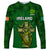 Ireland Rugby Long Sleeve Shirt 2023 Word Cup Celtic Cross Go Champions Irish - Wonder Print Shop