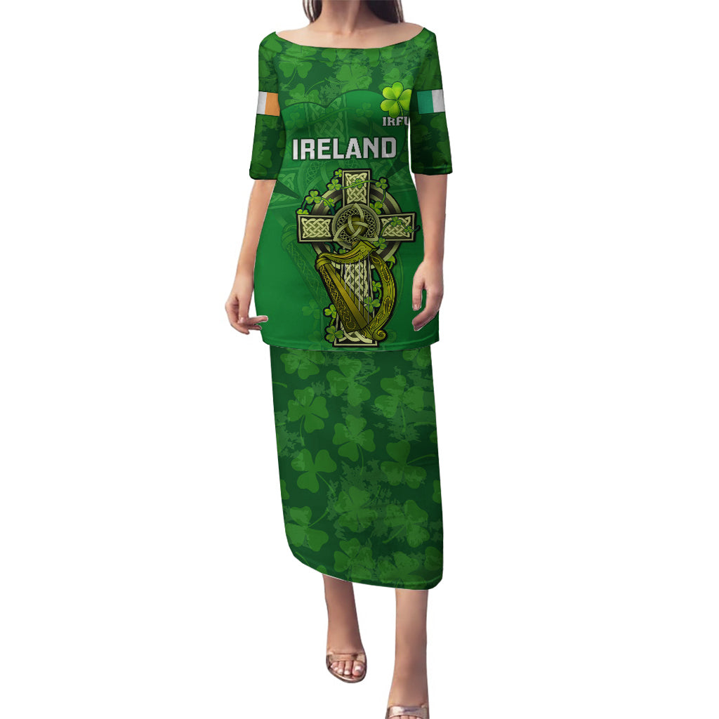 Ireland Rugby Puletasi 2023 Word Cup Celtic Cross Go Champions Irish - Wonder Print Shop