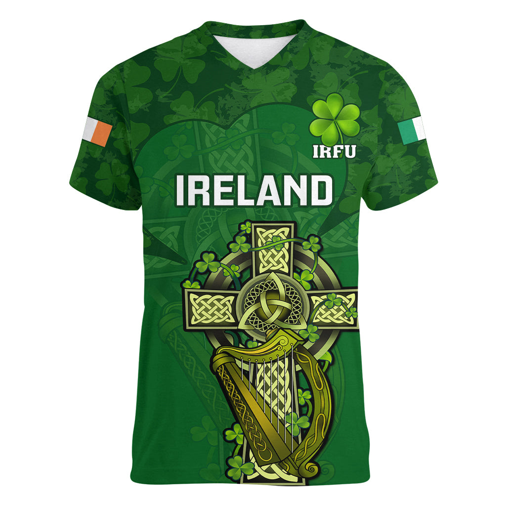 ireland-rugby-women-v-neck-t-shirt-2023-word-cup-celtic-cross-go-champions-irish