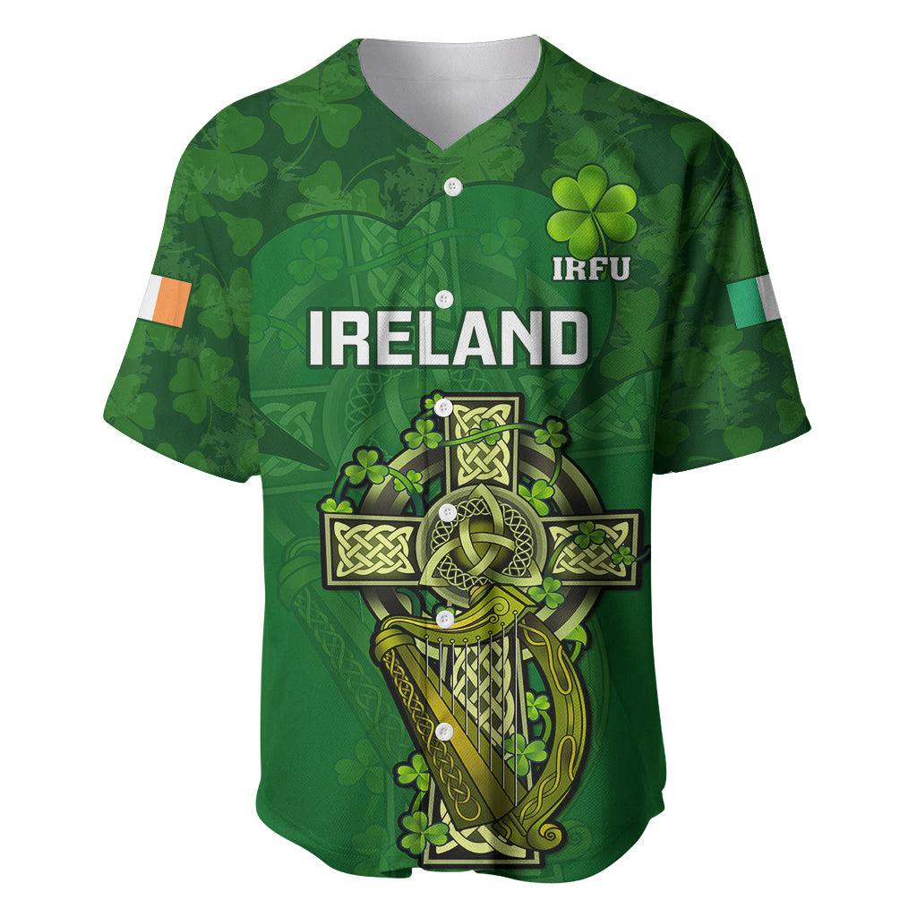 Custom Ireland Rugby Baseball Jersey 2023 Word Cup Celtic Cross Go Champions Irish - Wonder Print Shop