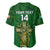 Custom Ireland Rugby Baseball Jersey 2023 Word Cup Celtic Cross Go Champions Irish - Wonder Print Shop