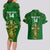 Custom Ireland Rugby Couples Matching Long Sleeve Bodycon Dress and Hawaiian Shirt 2023 Word Cup Celtic Cross Go Champions Irish - Wonder Print Shop