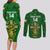 Custom Ireland Rugby Couples Matching Long Sleeve Bodycon Dress and Long Sleeve Button Shirts 2023 Word Cup Celtic Cross Go Champions Irish - Wonder Print Shop