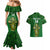 Custom Ireland Rugby Couples Matching Mermaid Dress and Hawaiian Shirt 2023 Word Cup Celtic Cross Go Champions Irish - Wonder Print Shop