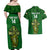 Custom Ireland Rugby Couples Matching Off Shoulder Maxi Dress and Hawaiian Shirt 2023 Word Cup Celtic Cross Go Champions Irish - Wonder Print Shop