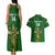 Custom Ireland Rugby Couples Matching Tank Maxi Dress and Hawaiian Shirt 2023 Word Cup Celtic Cross Go Champions Irish - Wonder Print Shop