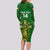 Custom Ireland Rugby Long Sleeve Bodycon Dress 2023 Word Cup Celtic Cross Go Champions Irish - Wonder Print Shop