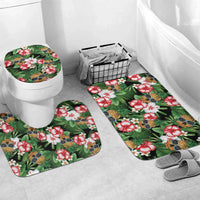 Pineapple Skull Aloha Hawaii Bathroom Set Summer Vibes Tropical Seamless Pattern - Wonder Print Shop