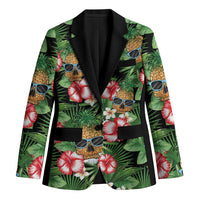 Pineapple Skull Aloha Hawaii Blazer Summer Vibes Tropical Seamless Pattern - Wonder Print Shop
