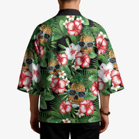 Pineapple Skull Aloha Hawaii Kimono Summer Vibes Tropical Seamless Pattern - Wonder Print Shop