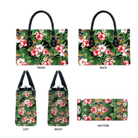 Pineapple Skull Aloha Hawaii Leather Bag Summer Vibes Tropical Seamless Pattern - Wonder Print Shop