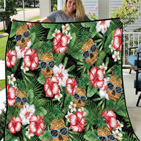 Pineapple Skull Aloha Hawaii Quilt Summer Vibes Tropical Seamless Pattern - Wonder Print Shop