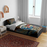 Aloha Hawaii Surfing Skull Bedding Set Shaka Skeleton Ride The Waves - Wonder Print Shop
