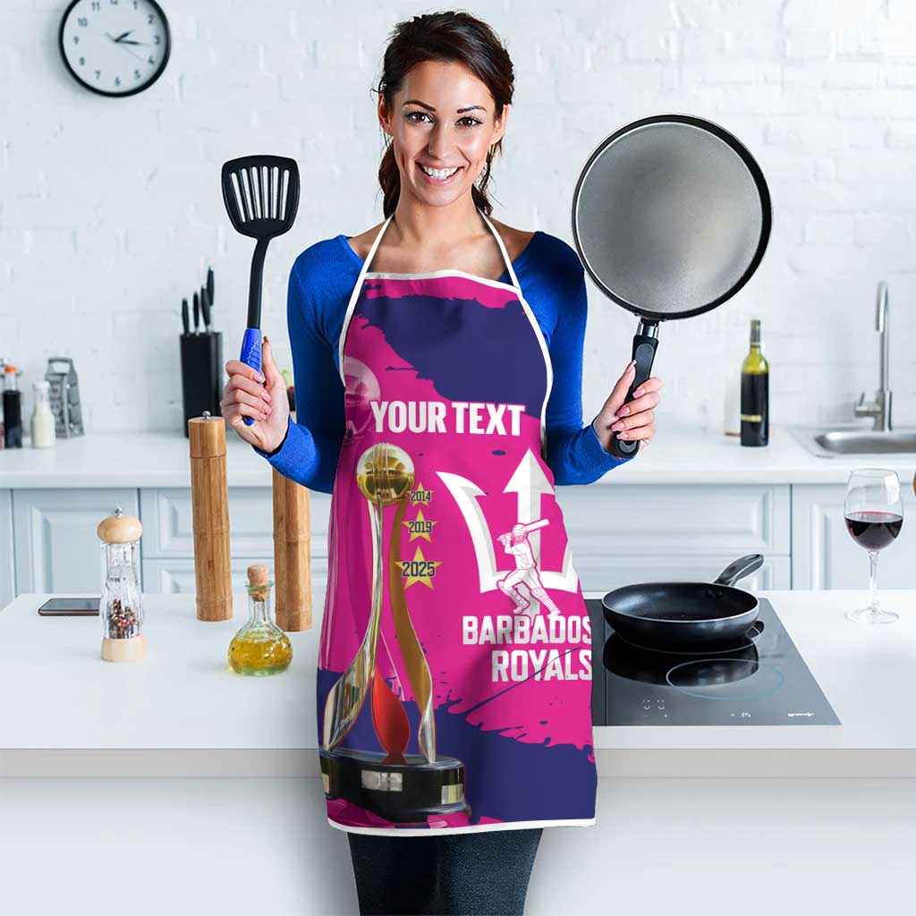 Barbados Royals Cricket Custom Apron 3rd Champions Trophy Proud - Pink - Wonder Print Shop