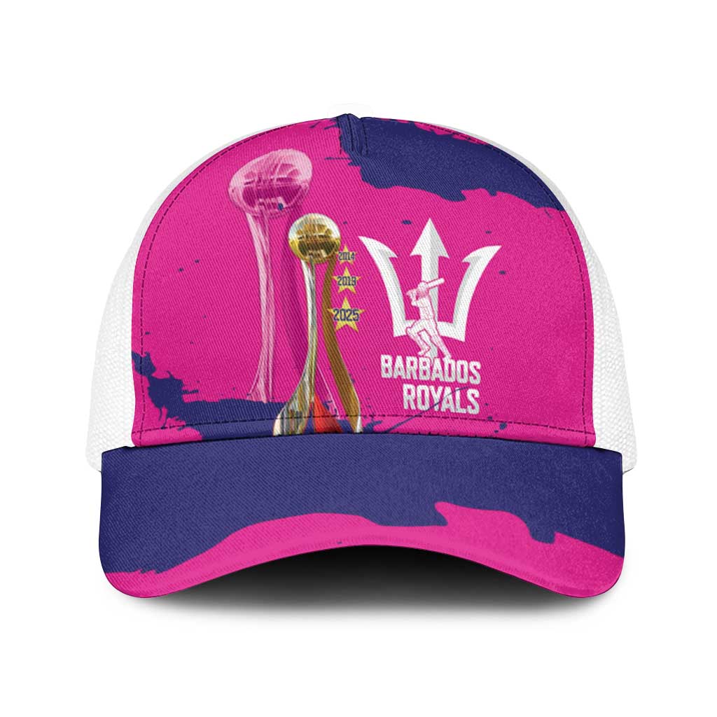 Barbados Royals Cricket Baseball Net Cap 3rd Champions Trophy Proud - Pink - Wonder Print Shop