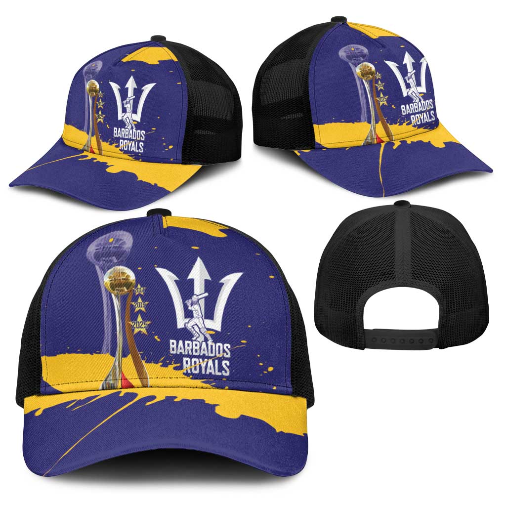 Barbados Royals Cricket Baseball Net Cap 3rd Champions Trophy Proud - Blue - Wonder Print Shop