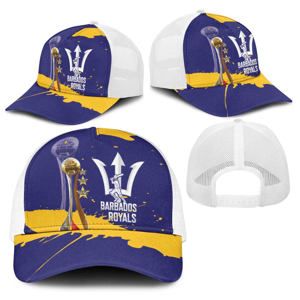 Barbados Royals Cricket Baseball Net Cap 3rd Champions Trophy Proud - Blue - Wonder Print Shop