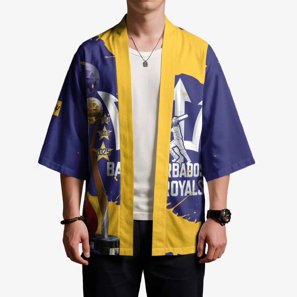 Barbados Royals Cricket Custom Kimono 3rd Champions Trophy Proud - Blue - Wonder Print Shop
