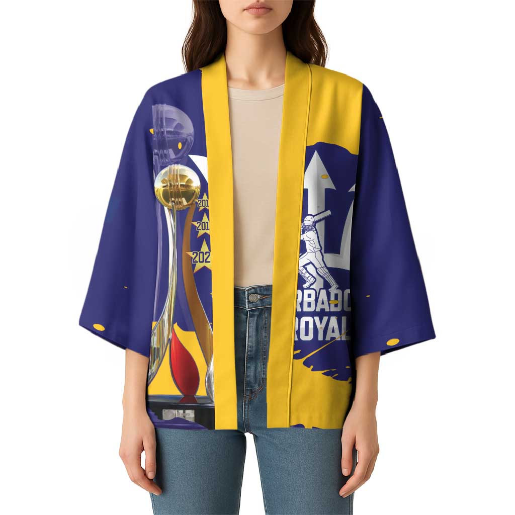 Barbados Royals Cricket Custom Kimono 3rd Champions Trophy Proud - Blue - Wonder Print Shop