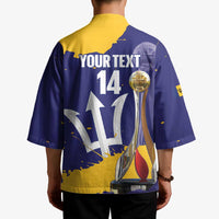 Barbados Royals Cricket Custom Kimono 3rd Champions Trophy Proud - Blue - Wonder Print Shop