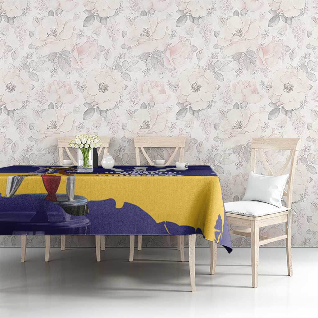 Barbados Royals Cricket Custom Tablecloth 3rd Champions Trophy Proud - Blue - Wonder Print Shop