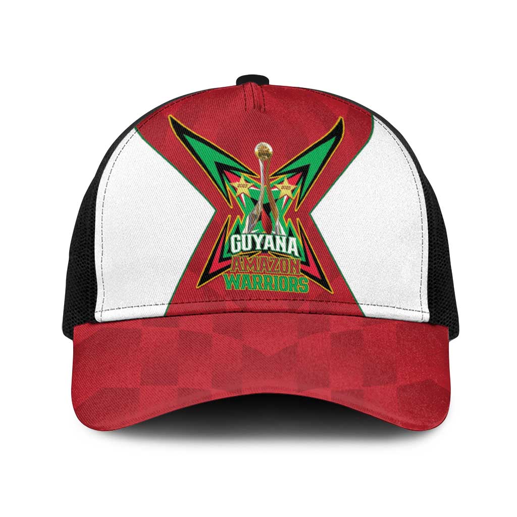Amazon Warriors Guyana Cricket Baseball Net Cap 2025 2nd Champions Proud - Wonder Print Shop