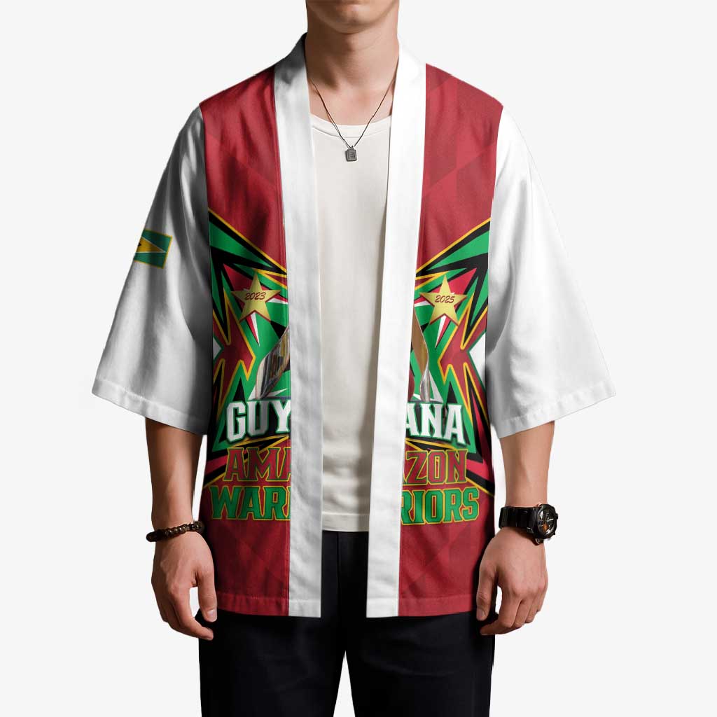 Amazon Warriors Guyana Cricket Custom Kimono 2025 2nd Champions Proud - Wonder Print Shop