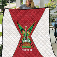 Amazon Warriors Guyana Cricket Custom Quilt 2025 2nd Champions Proud - Wonder Print Shop