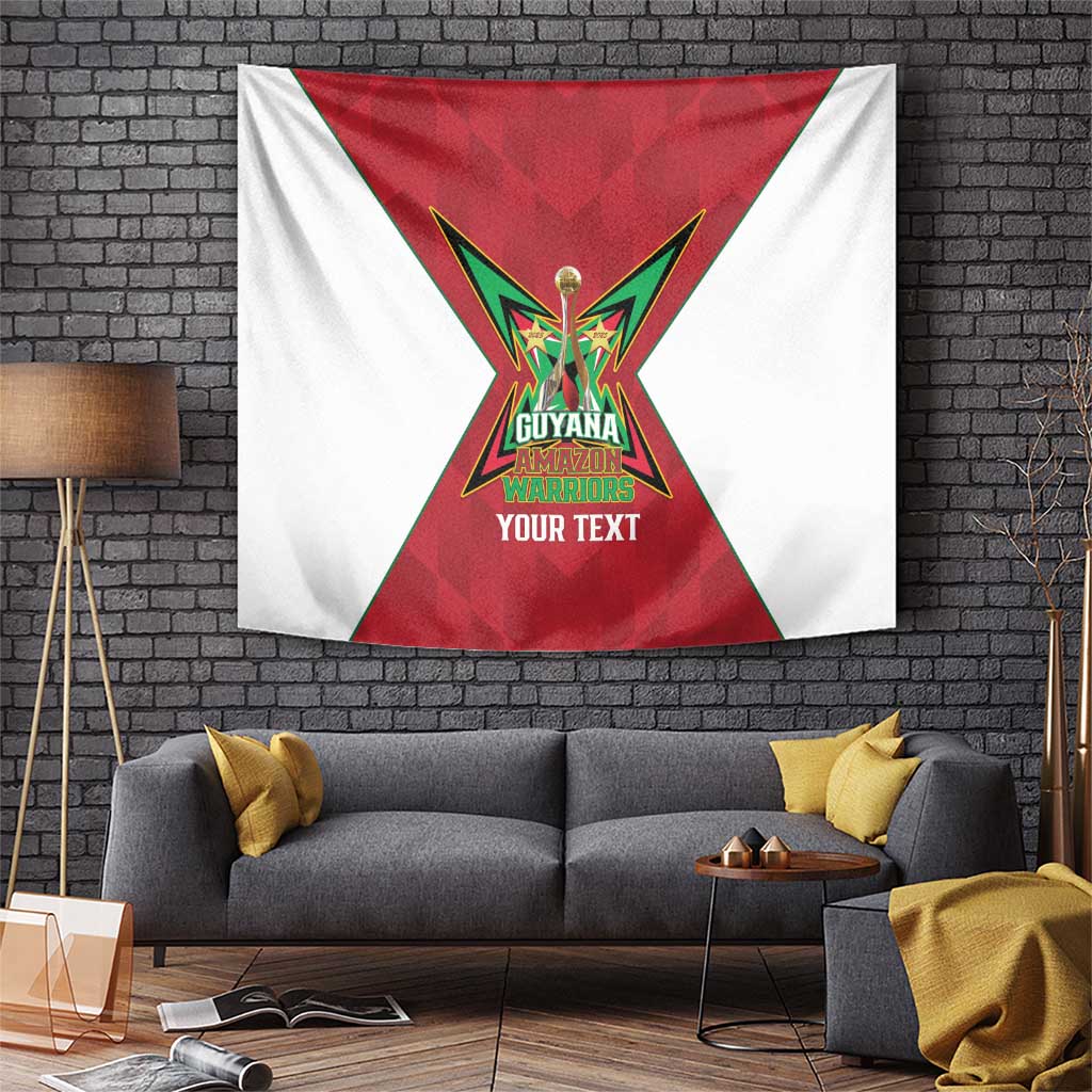 Amazon Warriors Guyana Cricket Custom Tapestry 2025 2nd Champions Proud - Wonder Print Shop