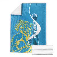 Saint Lucia Kings Cricket Custom Blanket 2025 2nd Champions Back To Back - Wonder Print Shop