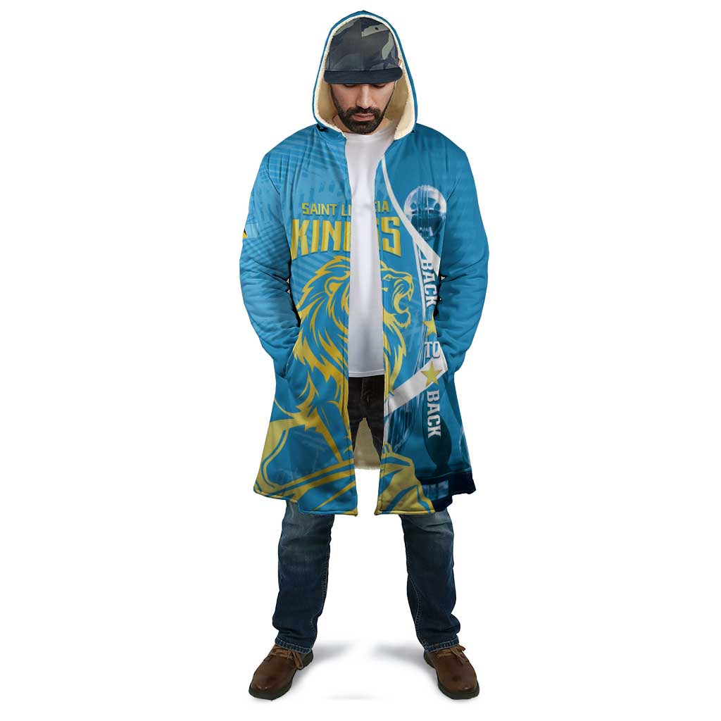 Saint Lucia Kings Cricket Custom Cloak 2025 2nd Champions Back To Back - Wonder Print Shop