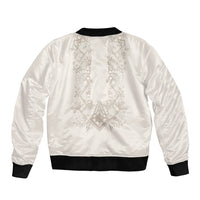 Personalised Filipino Freemasonry Bomber Jacket Masonic Barong Tagalog Inspired Black