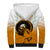 Personalised Cyprus Independence Day Sherpa Hoodie Coat Of Arms With Cypriot Mouflon Gradient Style - Wonder Print Shop