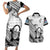 Fiji Tapa Rugby Couples Matching Short Sleeve Bodycon Dress and Hawaiian Shirt Flying Fijian 2023 World Cup With Dabbing Ball - Wonder Print Shop