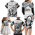 Fiji Tapa Rugby Family Matching Long Sleeve Bodycon Dress and Hawaiian Shirt Flying Fijian 2023 World Cup With Dabbing Ball - Wonder Print Shop