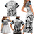 Fiji Tapa Rugby Family Matching Short Sleeve Bodycon Dress and Hawaiian Shirt Flying Fijian 2023 World Cup With Dabbing Ball - Wonder Print Shop