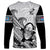 Fiji Tapa Rugby Long Sleeve Shirt Flying Fijian 2023 World Cup With Dabbing Ball - Wonder Print Shop