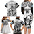 Custom Fiji Tapa Rugby Family Matching Long Sleeve Bodycon Dress and Hawaiian Shirt Flying Fijian 2023 World Cup With Dabbing Ball - Wonder Print Shop