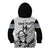 Custom Fiji Tapa Rugby Kid Hoodie Flying Fijian 2023 World Cup With Dabbing Ball - Wonder Print Shop