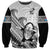 Custom Fiji Tapa Rugby Sweatshirt Flying Fijian 2023 World Cup With Dabbing Ball - Wonder Print Shop