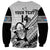 Custom Fiji Tapa Rugby Sweatshirt Flying Fijian 2023 World Cup With Dabbing Ball - Wonder Print Shop